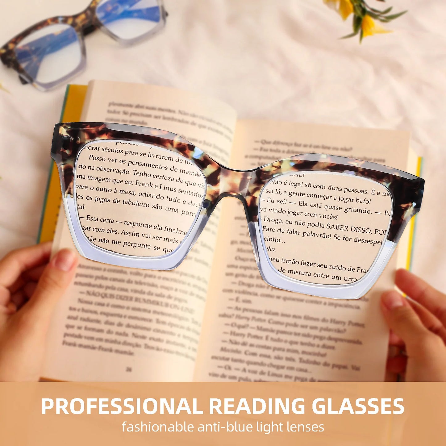 Anti-Blue Light Reading Glasses Good Quality Prescription Glasses For Women Fashion Square Reading Computer Eyeglasses