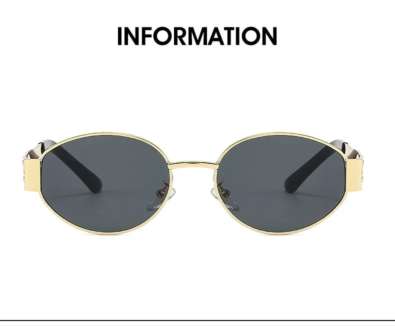 Luxury Metal Brand Sunglasses for Men and Women