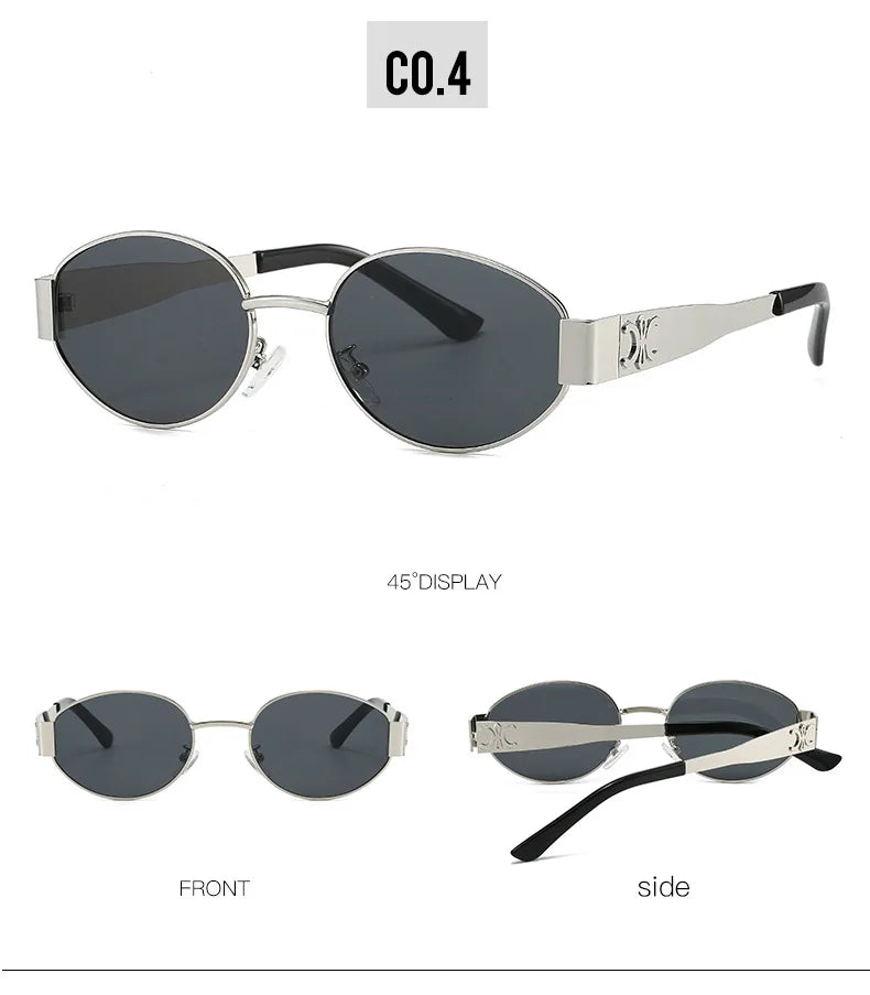 Luxury Metal Brand Sunglasses for Men and Women